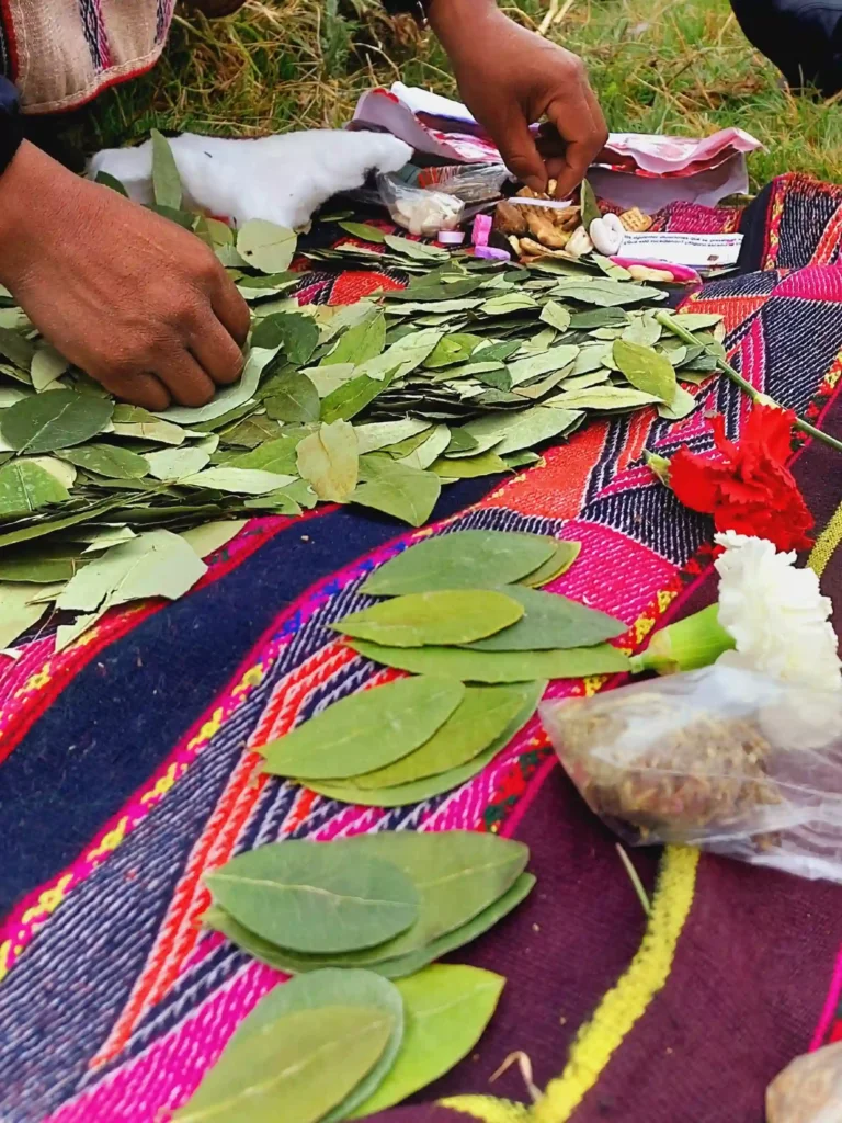 Ceremonia a la Pachamama en la laguna de Piuray